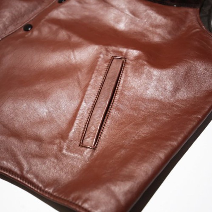 vintage combi leather gillet vest | Vintage.City 古着屋、古着コーデ情報を発信