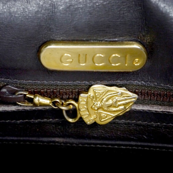 OLD Gucci 総革インターロッキングG シェリーショルダーバッグ（濃茶） | Vintage.City 古着屋、古着コーデ情報を発信