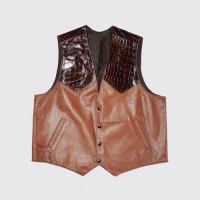 vintage combi leather gillet vest | Vintage.City Vintage Shops, Vintage Fashion Trends