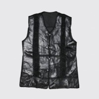 vintage lacing leather vest | Vintage.City 빈티지숍, 빈티지 코디 정보