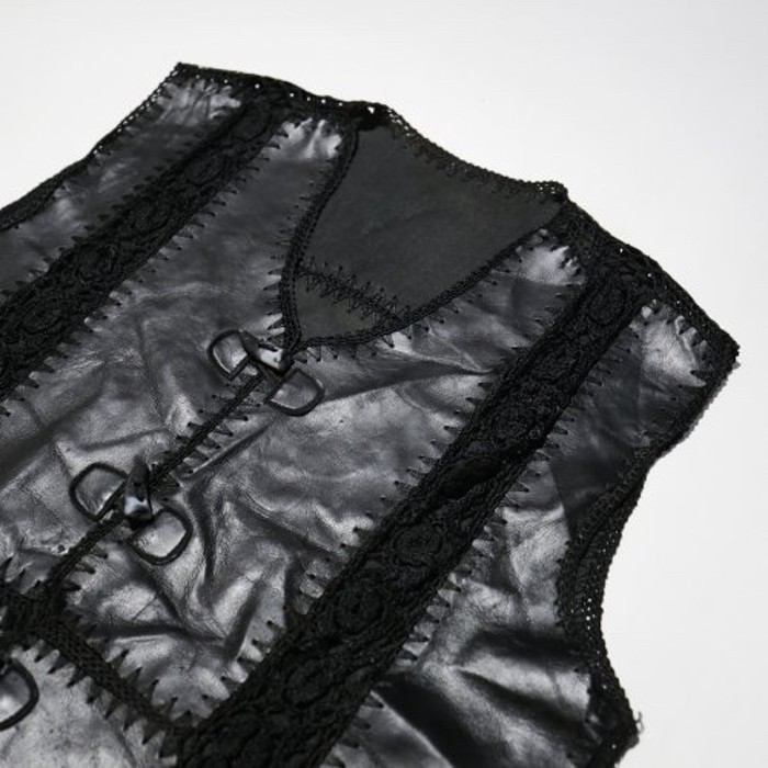 vintage lacing leather vest | Vintage.City 古着屋、古着コーデ情報を発信