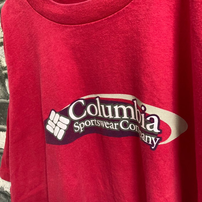 【古着】USA製　90’s Columbia ビンテージ　Tシャツ　レッド　L | Vintage.City 古着屋、古着コーデ情報を発信