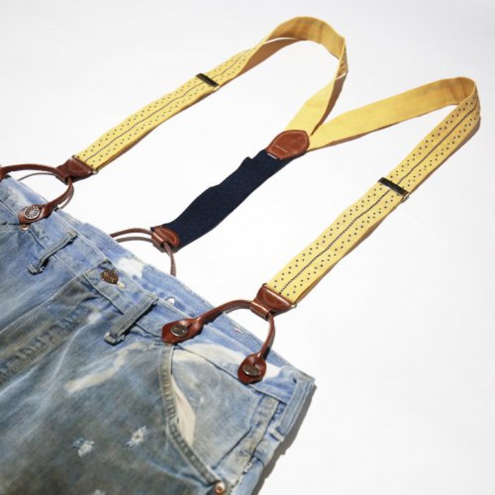 vintage broken jeans , with suspender | Vintage.City 古着屋、古着コーデ情報を発信