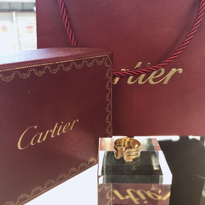 Cartier　 C2 トリニティ リング イエロー ホワイト ピンク ゴールド | Vintage.City 빈티지숍, 빈티지 코디 정보