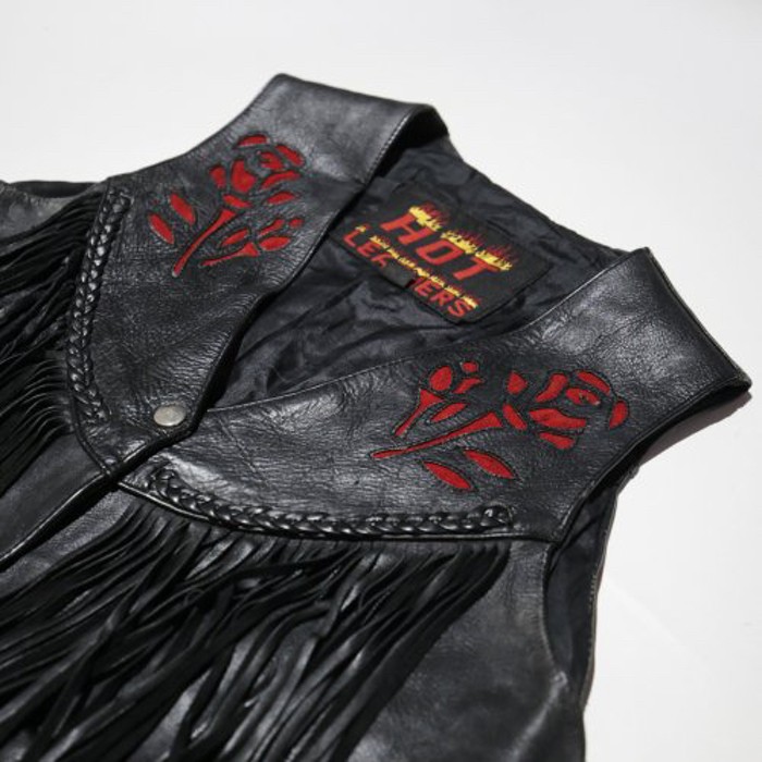 vintage rose fringe leather vest | Vintage.City Vintage Shops, Vintage Fashion Trends