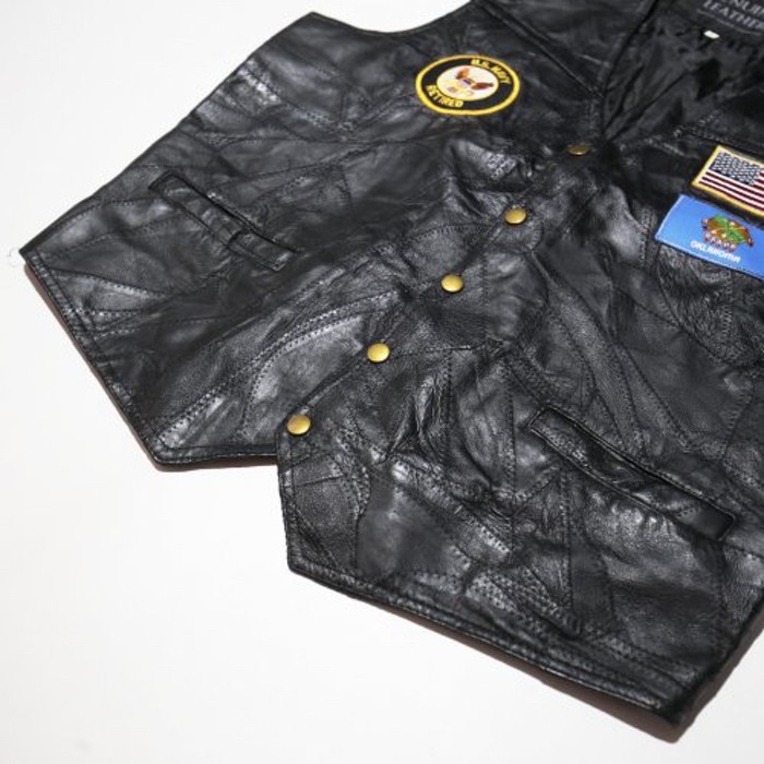 vintage custom leather vest | Vintage.City 古着屋、古着コーデ情報を発信