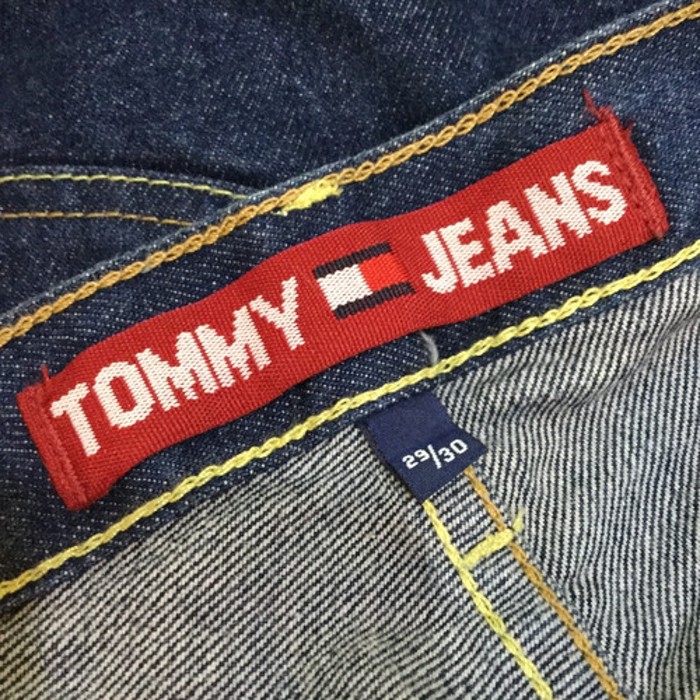『送料無料』TOMMY JEANS ブルーデニムストレートパンツ W29 | Vintage.City 古着屋、古着コーデ情報を発信