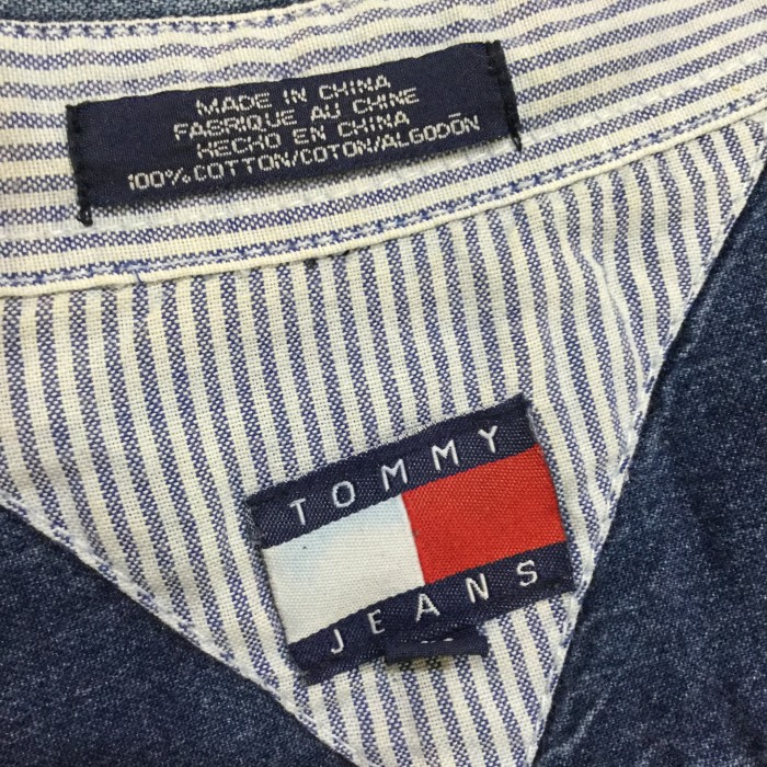 『送料無料』Tommy hilfiger デニムシャツ ペインターパンツデザイン | Vintage.City 古着屋、古着コーデ情報を発信
