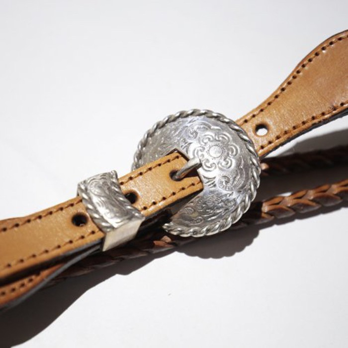 vintage love metal braid leather belt | Vintage.City 古着屋、古着コーデ情報を発信