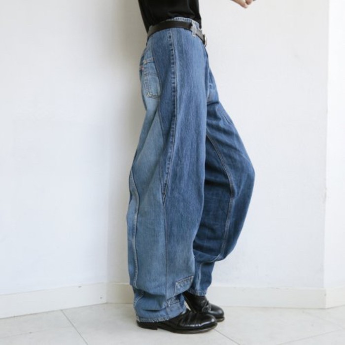 remake rebuilding wide jeans | Vintage.City 古着屋、古着コーデ情報を発信