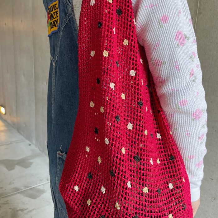 Crochet knit bag | Vintage.City 古着屋、古着コーデ情報を発信