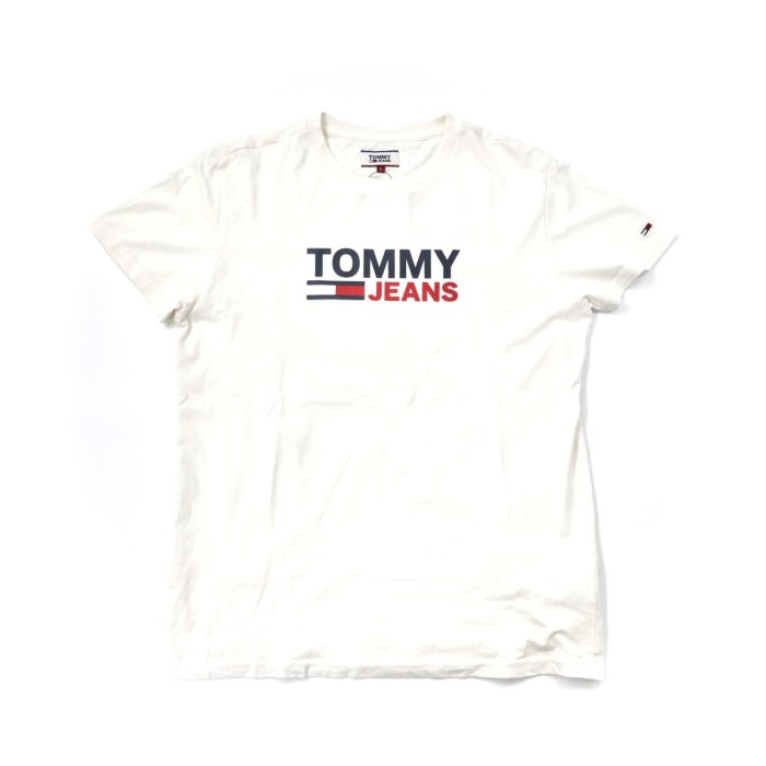 TOMMY JEANS ロゴプリントTシャツ L ホワイト | Vintage.City 古着屋、古着コーデ情報を発信