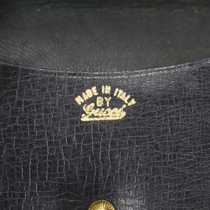 OLD Gucci シェリー×ビット留め具ラウンド折財布（黒） | Vintage.City 古着屋、古着コーデ情報を発信