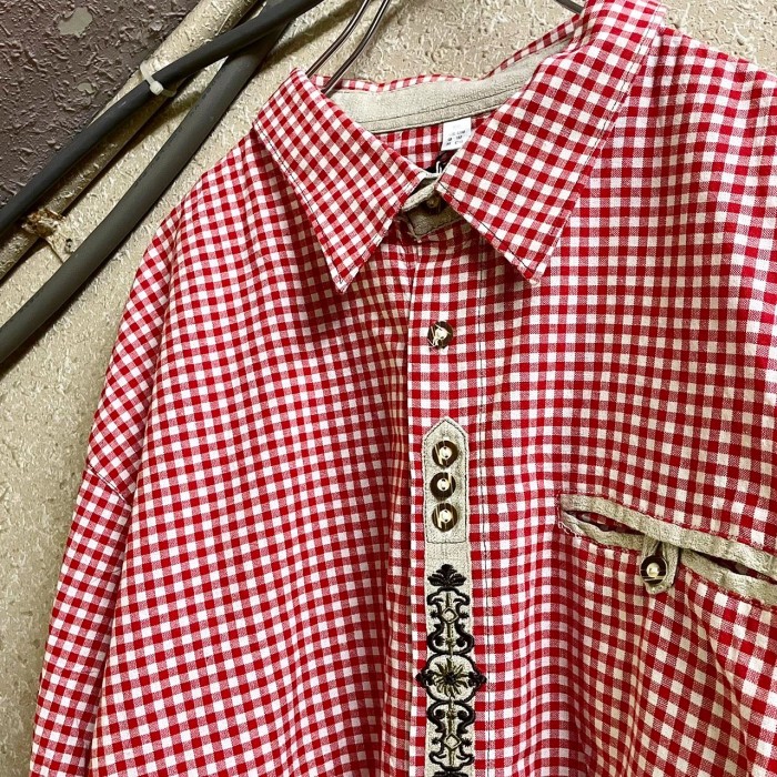 Tyrolean check shirt | Vintage.City 古着屋、古着コーデ情報を発信