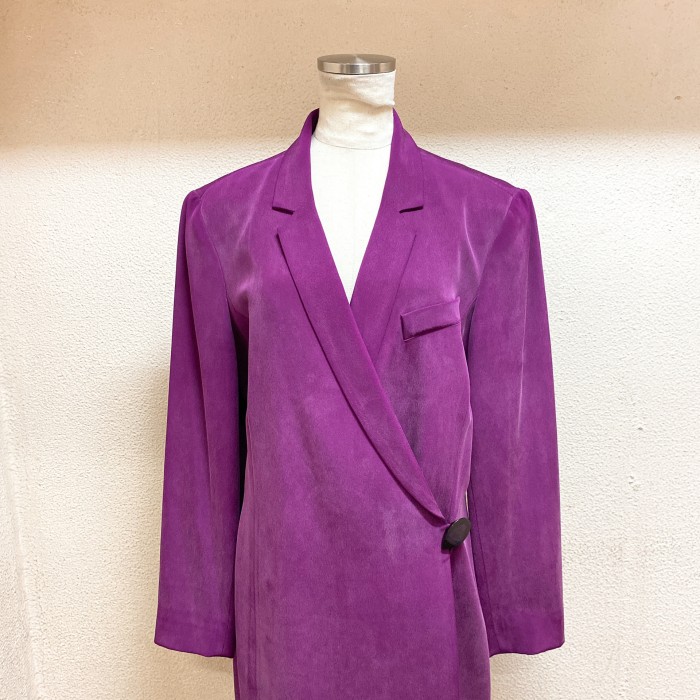 ヴィンテージ　シルクコート　紫　vintage silkcoat | Vintage.City 古着屋、古着コーデ情報を発信