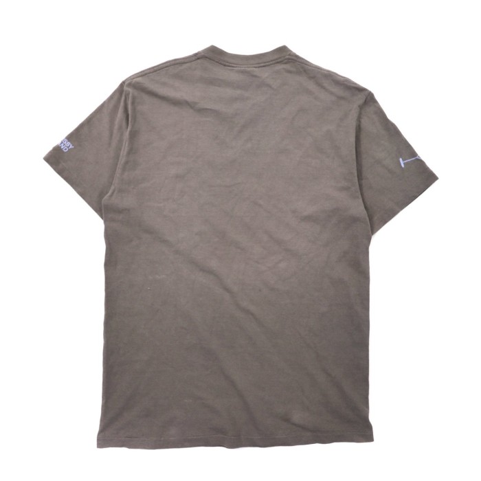 90s紺タグ】ステューシー センターストックロゴプリント半袖Tシャツ