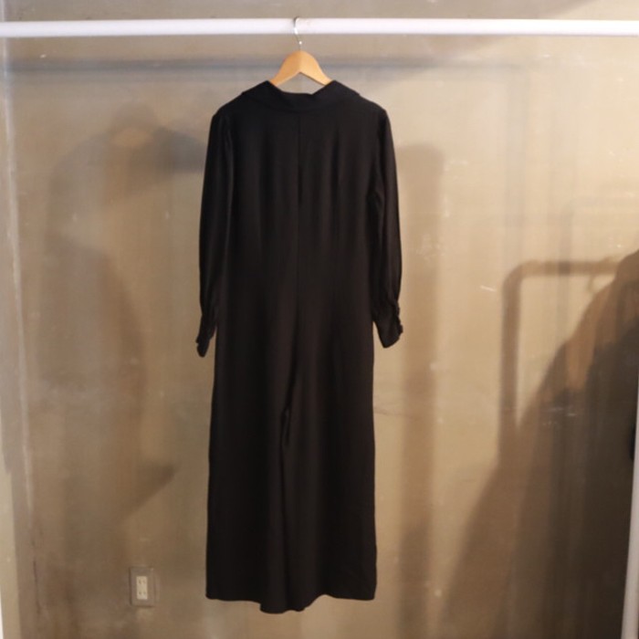 Black shirt overall 143 | Vintage.City 古着屋、古着コーデ情報を発信