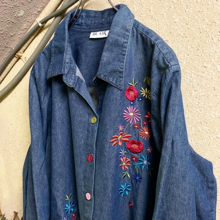 embroidery denim shirt | Vintage.City Vintage Shops, Vintage Fashion Trends