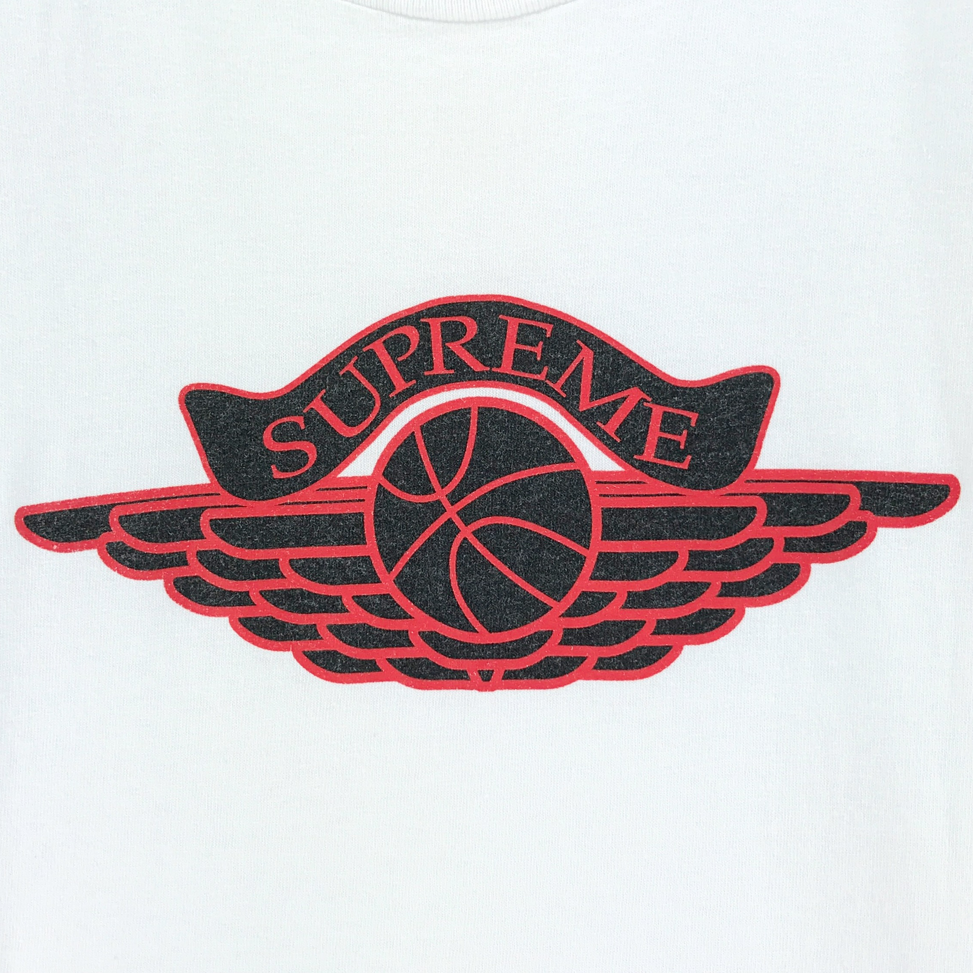 supreme t shirt  jordan wing logo   Vintage.City