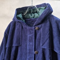 Wide wale corduroy hooded coat | Vintage.City 古着屋、古着コーデ情報を発信