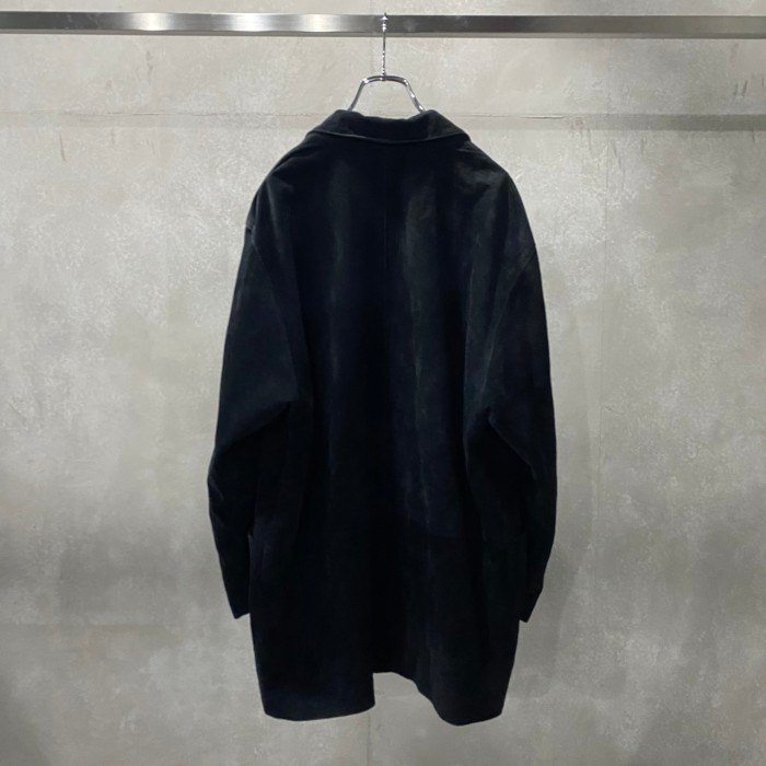 Suede one button jacket | Vintage.City 古着屋、古着コーデ情報を発信