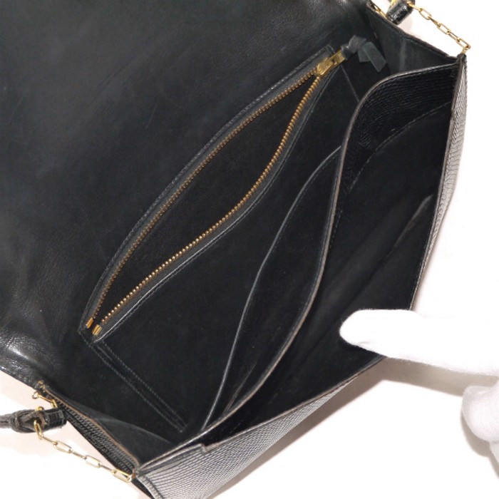 HERMESリディ70sリザードショルダーバッグ（黒） | Vintage.City 빈티지숍, 빈티지 코디 정보