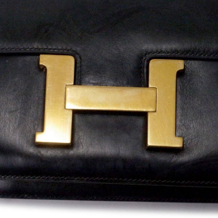 HERMES　ヴィンテージコンスタンス23ボックスカーフ（黒） | Vintage.City 古着屋、古着コーデ情報を発信
