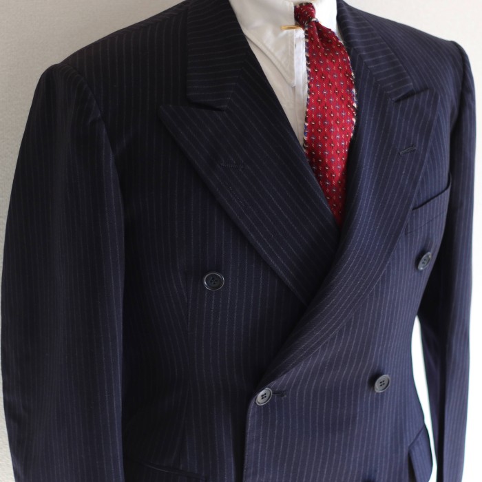 1930s 1940s 高級 ビンテージ ダブル ジャケット テーラード スーツ | Vintage.City 古着屋、古着コーデ情報を発信