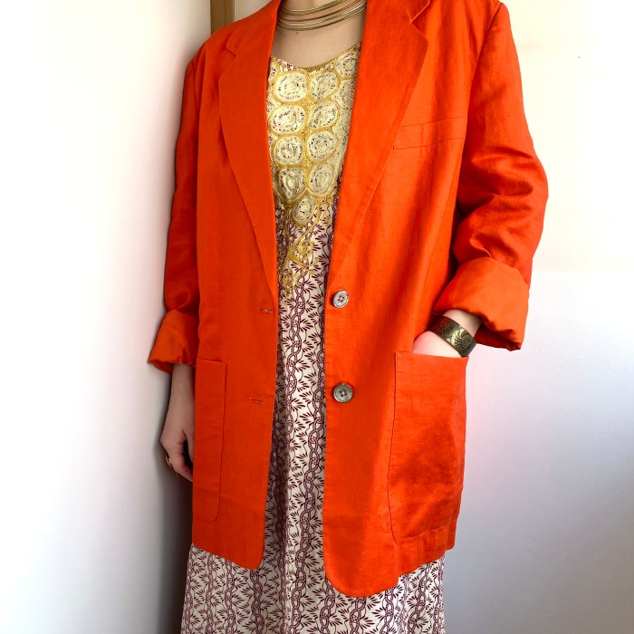 vitamin color linen jacket | Vintage.City 빈티지숍, 빈티지 코디 정보