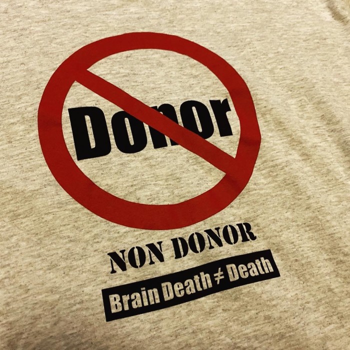 NON DONOR Brain Death ≠ Death 90s Tee | Vintage.City 古着屋、古着コーデ情報を発信