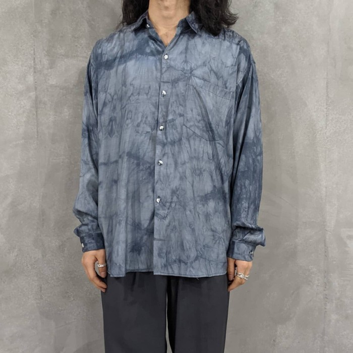 Tie dye silk shirt | Vintage.City 古着屋、古着コーデ情報を発信