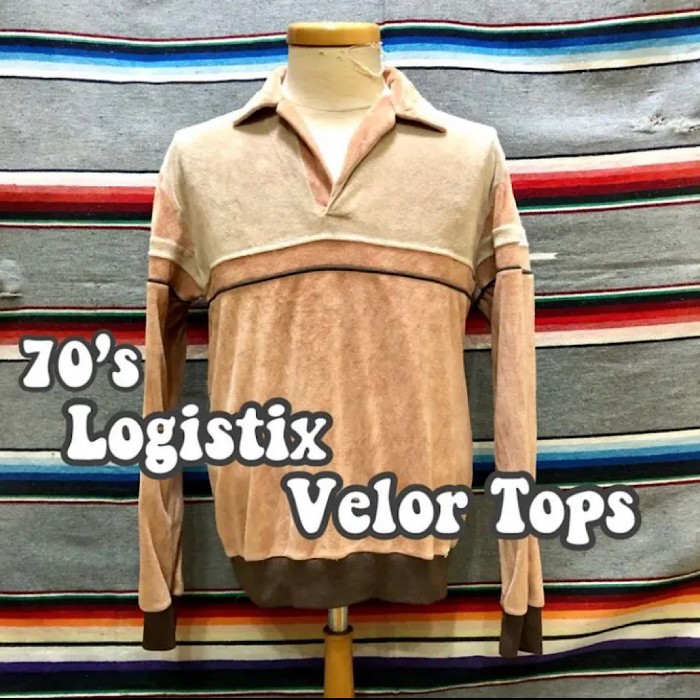 70’s Logistix ベロア トップス | Vintage.City 古着屋、古着コーデ情報を発信