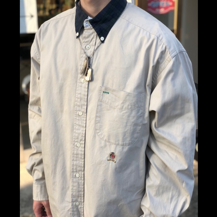 1051.90s トミーヒルフィガー ボタンダウンシャツ M | Vintage.City 古着屋、古着コーデ情報を発信