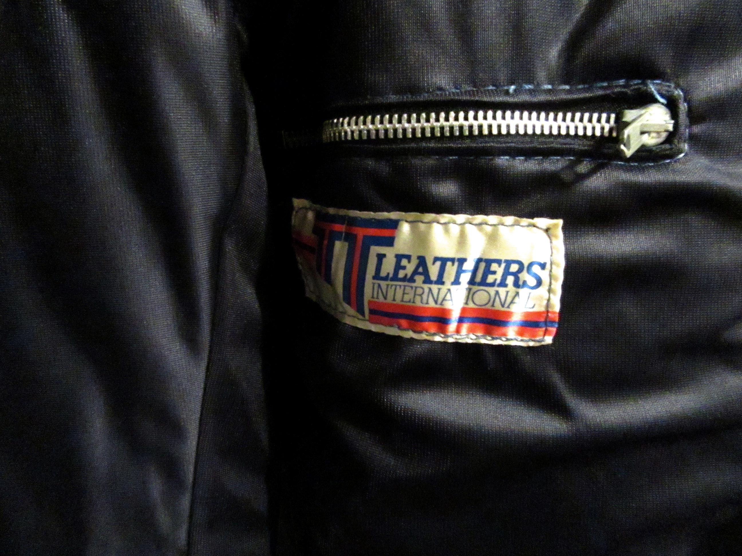 英国製TT Leathers ビンテージ ブルーレザー UKライダース 表記42