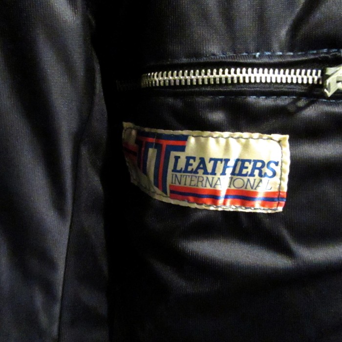 英国製TT Leathers ビンテージ ブルーレザー UKライダース 表記42 | Vintage.City 古着屋、古着コーデ情報を発信