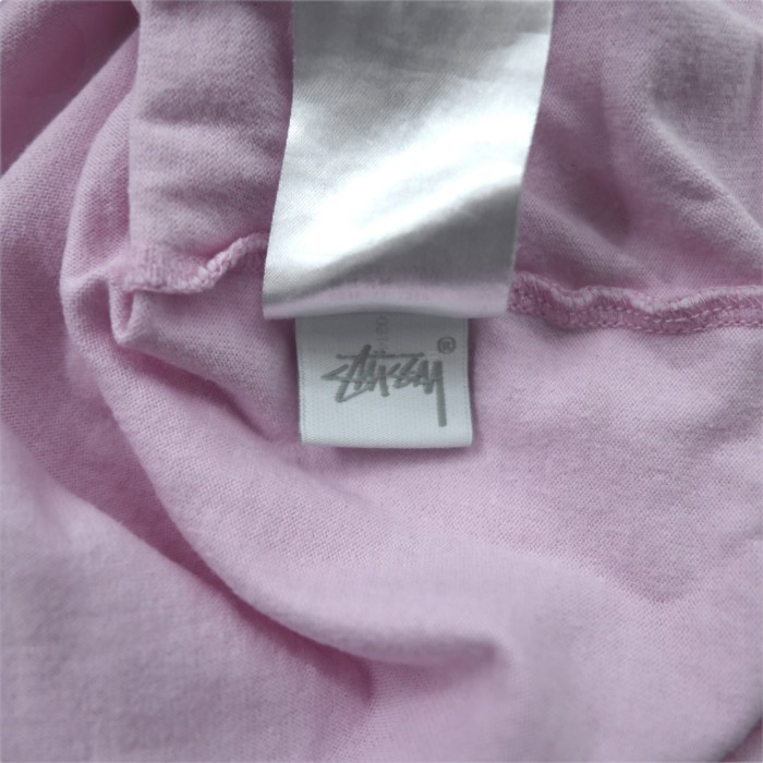 STUSSY ロゴプリントTシャツ S ピンク コットン バックプリント | Vintage.City 古着屋、古着コーデ情報を発信