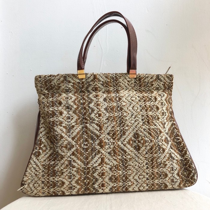 VINTAGE brown tweed bag | Vintage.City Vintage Shops, Vintage Fashion Trends