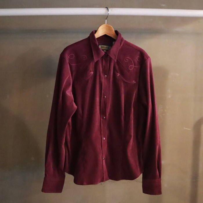 Dark red shirt | Vintage.City 古着屋、古着コーデ情報を発信