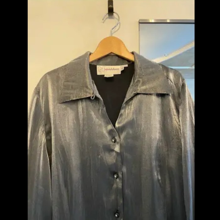 NYGARD collection silver shirt 176 | Vintage.City 古着屋、古着コーデ情報を発信