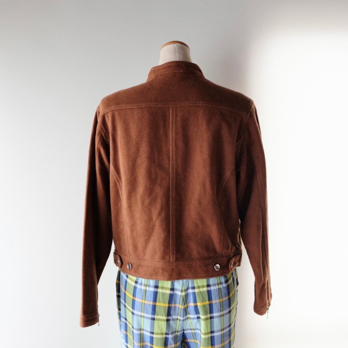 Chocolate brown cotton riders jacket | Vintage.City 古着屋、古着コーデ情報を発信