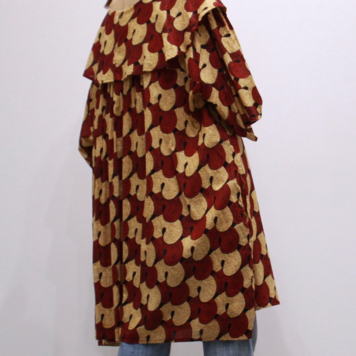 African battic one-piece red×beige | Vintage.City 古着屋、古着コーデ情報を発信