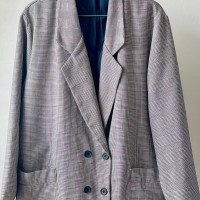 houndstooth check double jacket | Vintage.City 古着屋、古着コーデ情報を発信