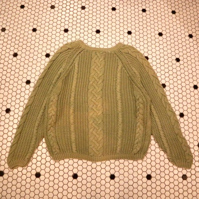 Green tea knit | Vintage.City 古着屋、古着コーデ情報を発信