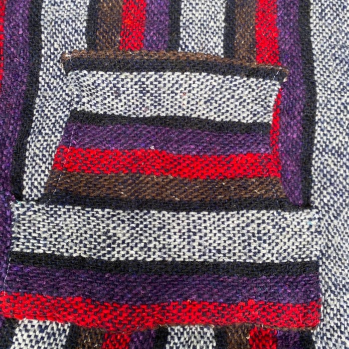 メキシカンパーカー（赤×紫×茶） | Vintage.City 古着屋、古着コーデ情報を発信