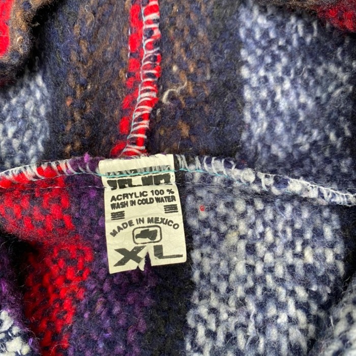 メキシカンパーカー（赤×紫×茶） | Vintage.City 古着屋、古着コーデ情報を発信