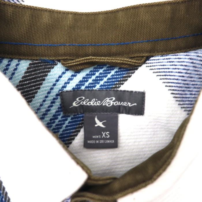 eddie bauer ネルシャツ XS ブルー チェック | Vintage.City 古着屋、古着コーデ情報を発信