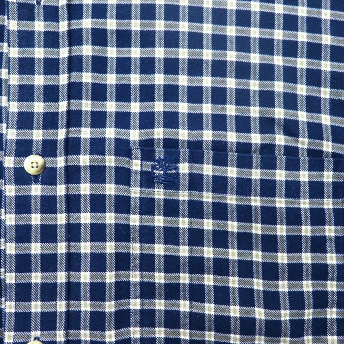 Timberland ボタンダウンシャツ L ブルー チェック ビッグサイズ | Vintage.City 古着屋、古着コーデ情報を発信