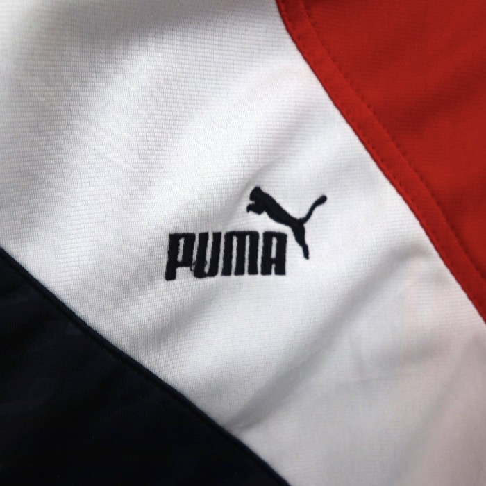 PUMA トラックジャケット L ブラック レッド ロゴ刺繍 | Vintage.City 古着屋、古着コーデ情報を発信
