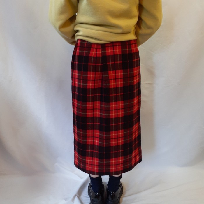 wool check skirt | Vintage.City 빈티지숍, 빈티지 코디 정보