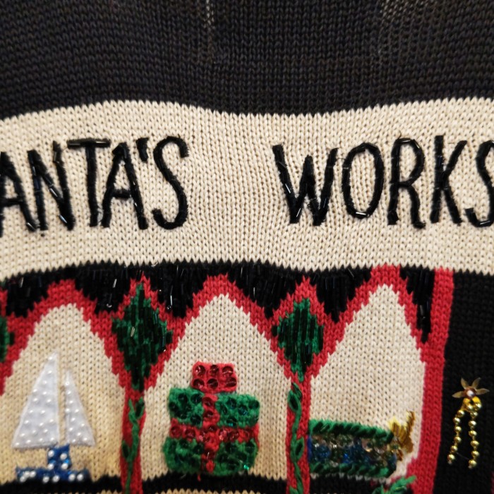 ビンテージ ニットベスト X'mas SANTA'S WORKSHOP | Vintage.City 古着屋、古着コーデ情報を発信